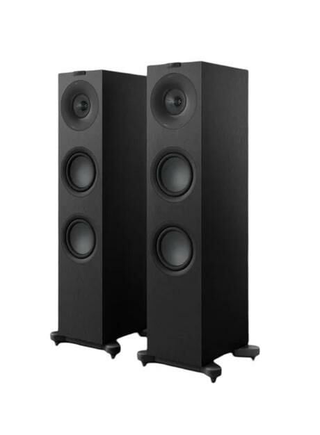 Kef Q7 Meta Kule Tipi Hoparlör Çift Saten Siyah