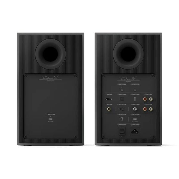 KEF Coda W Kablosuz Raf Tipi Aktif Hoparlör Çift - Koyu Titan