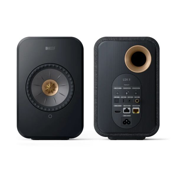 KEF LSX II Kablosuz Aktif Hi-Fi Hoparlör Çift – Karbon Siyah