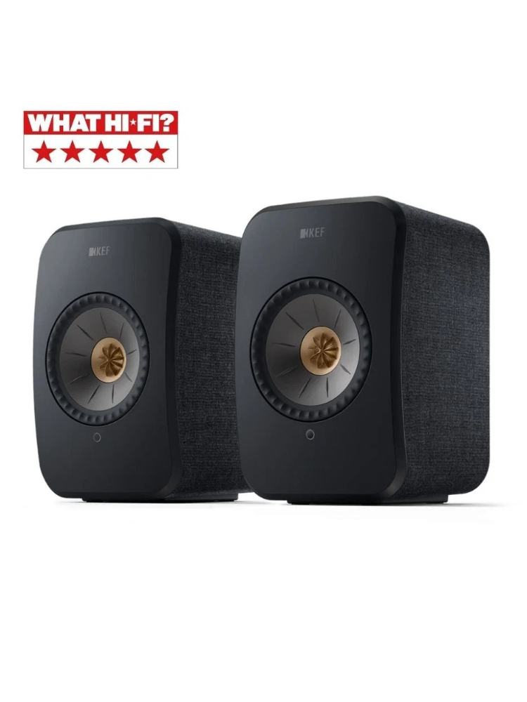 KEF LSX II Kablosuz Aktif Hi-Fi Hoparlör Çift – Karbon Siyah