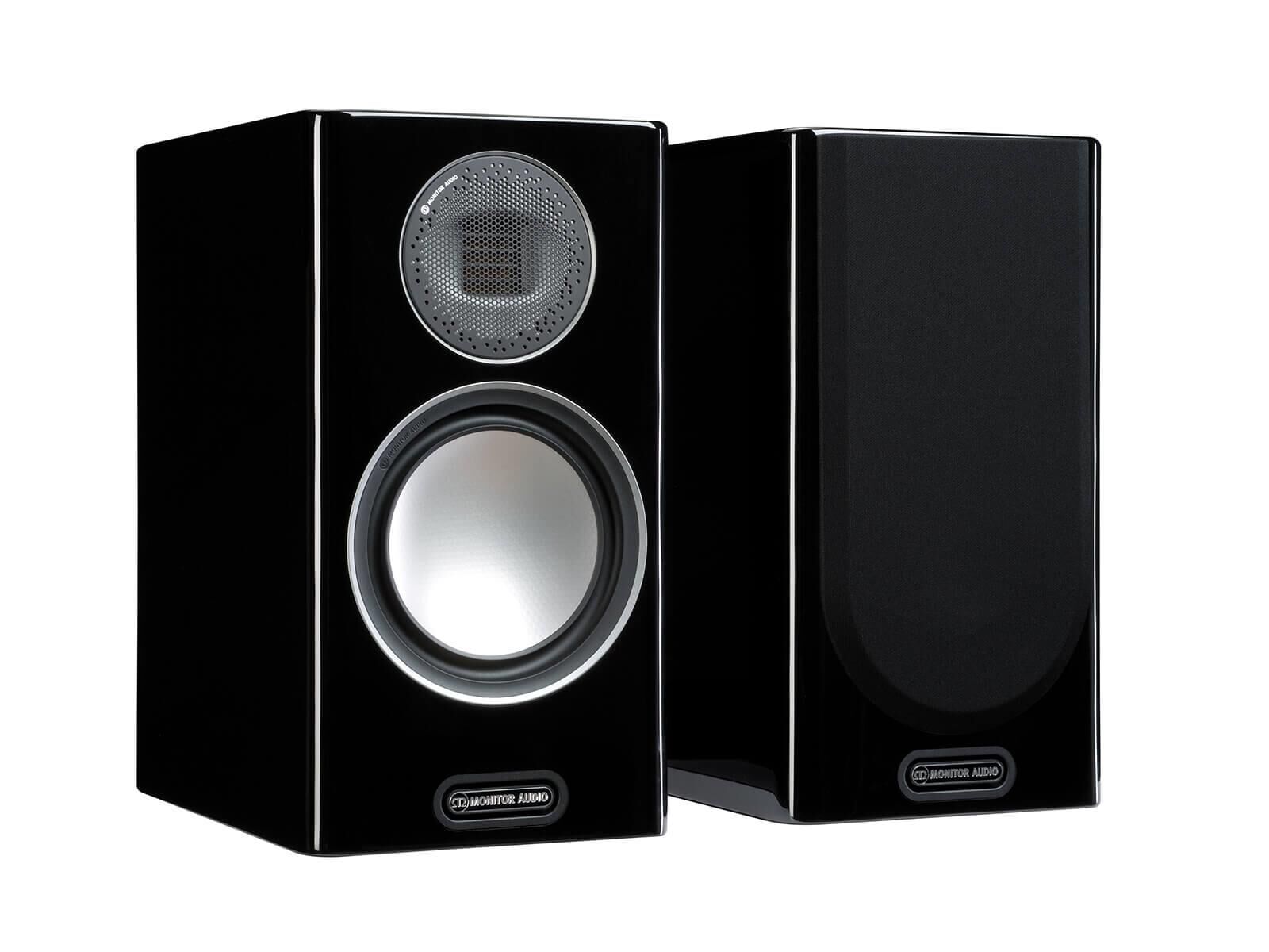 Monitor Audio Gold 100 5G Raf Tipi Hoparlör Çift Piano Siyah