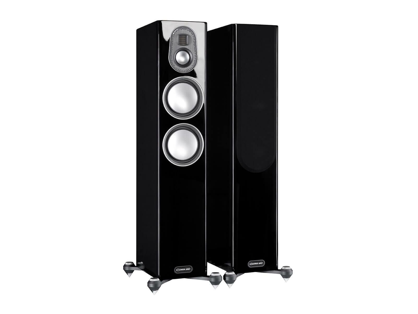 Monitor Audio Gold 200 5G Kule Tipi Hoparlör Çift Piano Siyah