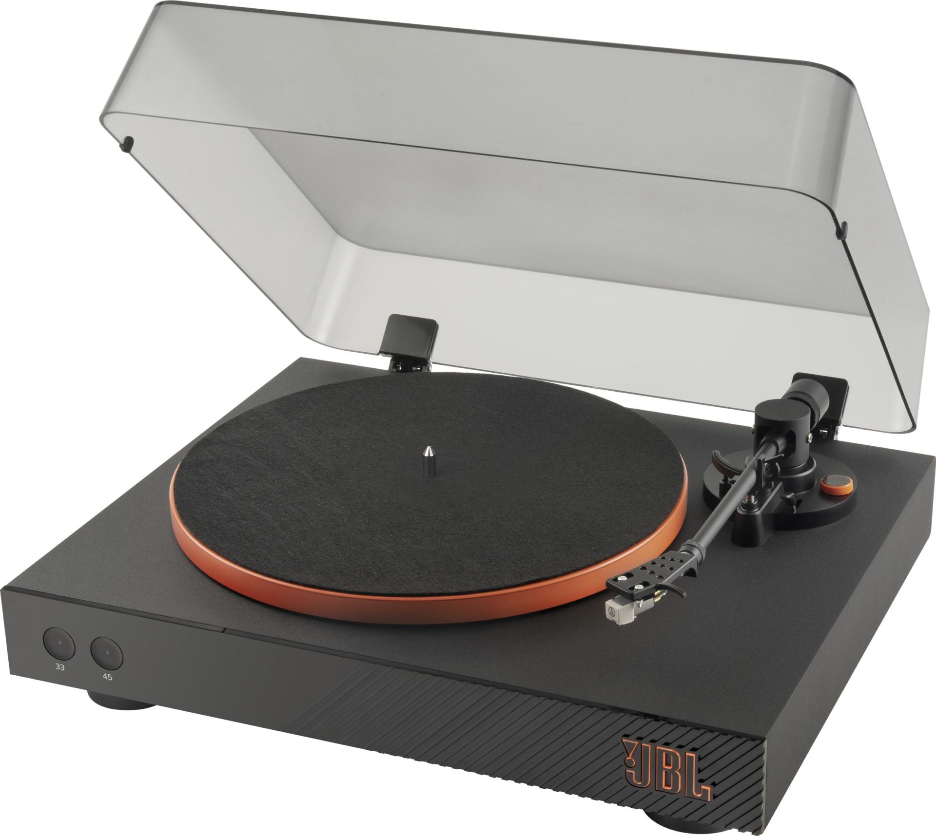 JBL Spinner BT Bluetooth Turntable – Black & Orange