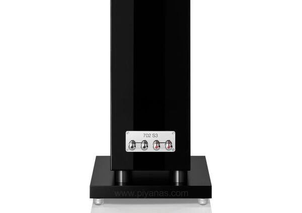 Bowers & Wilkins 702 S3 Kule Tipi Hoparlör Çift Piano Siyah