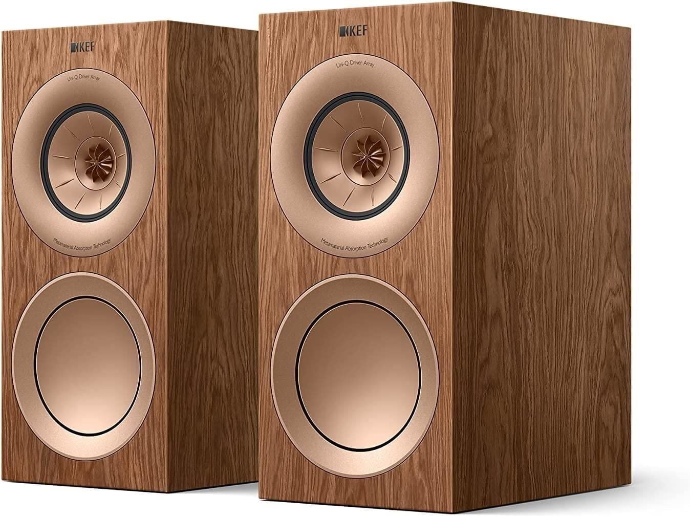 KEF R3 Meta Raf Tipi Hi-Fi Pasif Hoparlör Çift  Ceviz