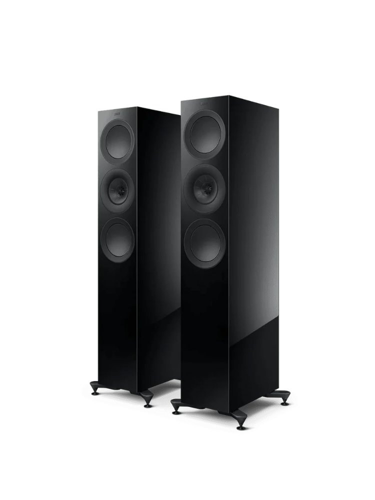 KEF R7 Meta Kule Tipi Hi-Fi Pasif Hoparlör Çift Parlak Siyah