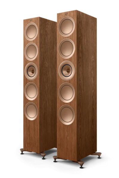 KEF R11 Meta Kule Tipi Hi-Fi Pasif Hoparlör - Çift -Ceviz