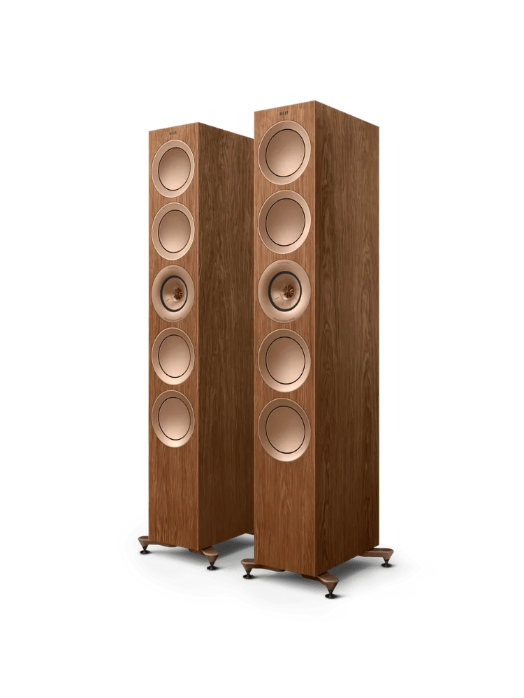 KEF R11 Meta Kule Tipi Hi-Fi Pasif Hoparlör - Çift -Ceviz