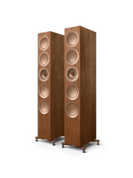 KEF R11 Meta Kule Tipi Hi-Fi Pasif Hoparlör - Çift -Ceviz