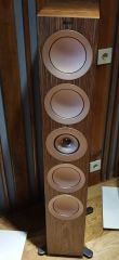 KEF R11 Meta Kule Tipi Hi-Fi Pasif Hoparlör - Çift -Ceviz