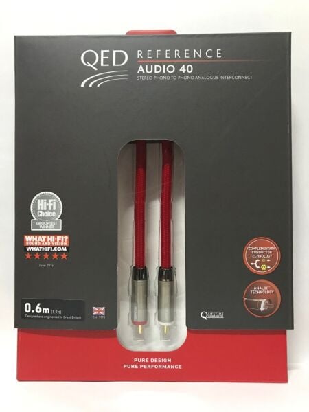 QED QE-2450 Reference Audio 40 Rca Interconnect Kablo 0.6mt