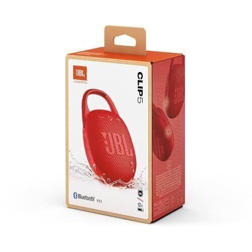 Jbl Clip5 Bluetooth Hoparlör,IP67,Kırmızı