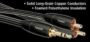 Audioquest Tower 3,5mm-RCA Kablo 1mt