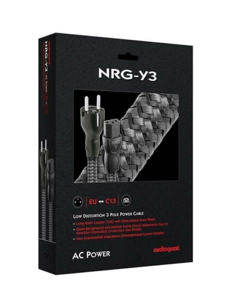 Audioquest NRG-Y3 Low-Distortion 3 Pole Power Cable 2mt
