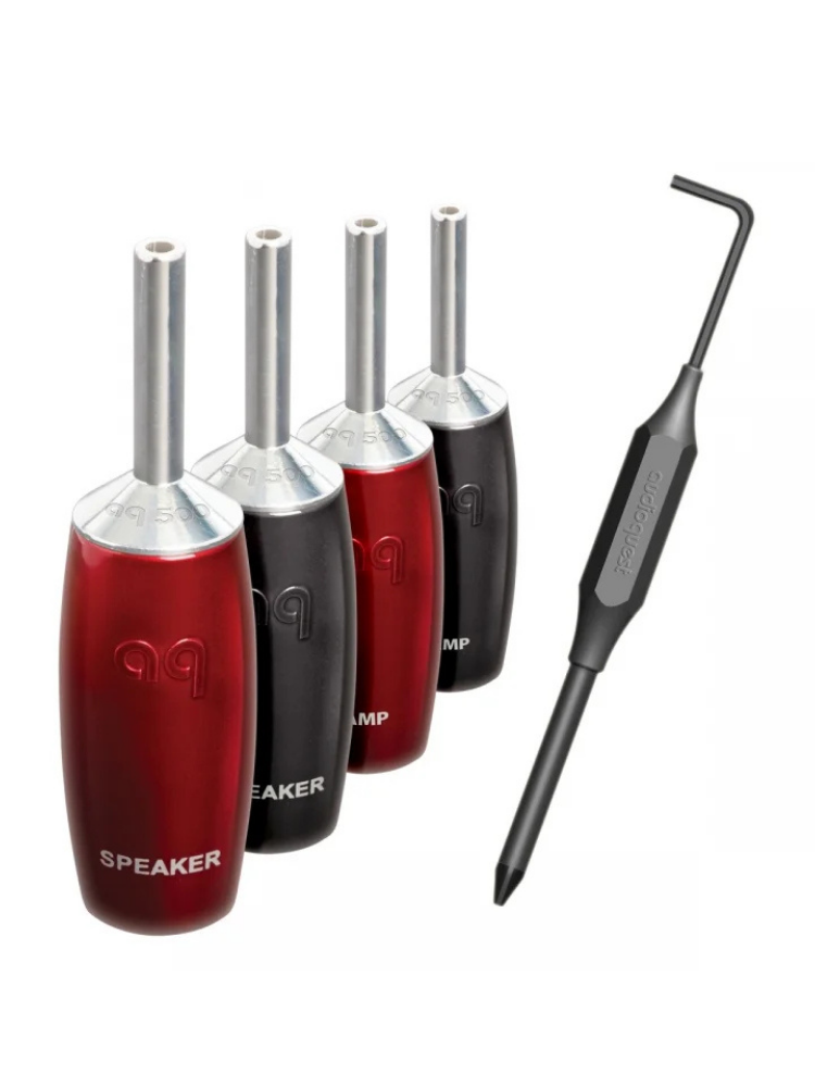 Audioquest SureGrip 507 BFA Banana Konnektör Set Silver
