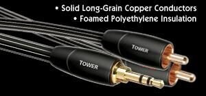 Audioquest Tower 3,5mm-RCA Kablo-3MT