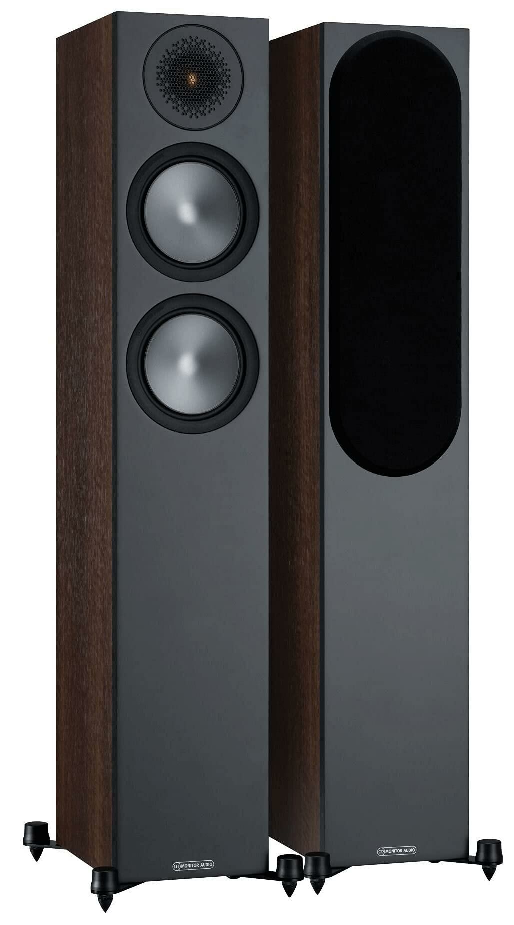 Monitor Audio Bronze 200 6G Kule Tipi Hoparlör Çift Walnut