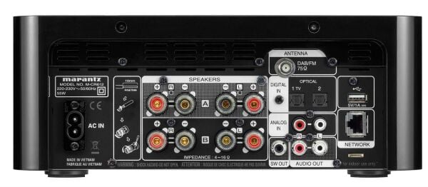 Marantz MCR-612 Network&CD Receiver / Siyah Mağaza Teşhir Ürünü