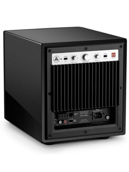 JL Audio D108 Aktif Subwoofer Parlak Siyah