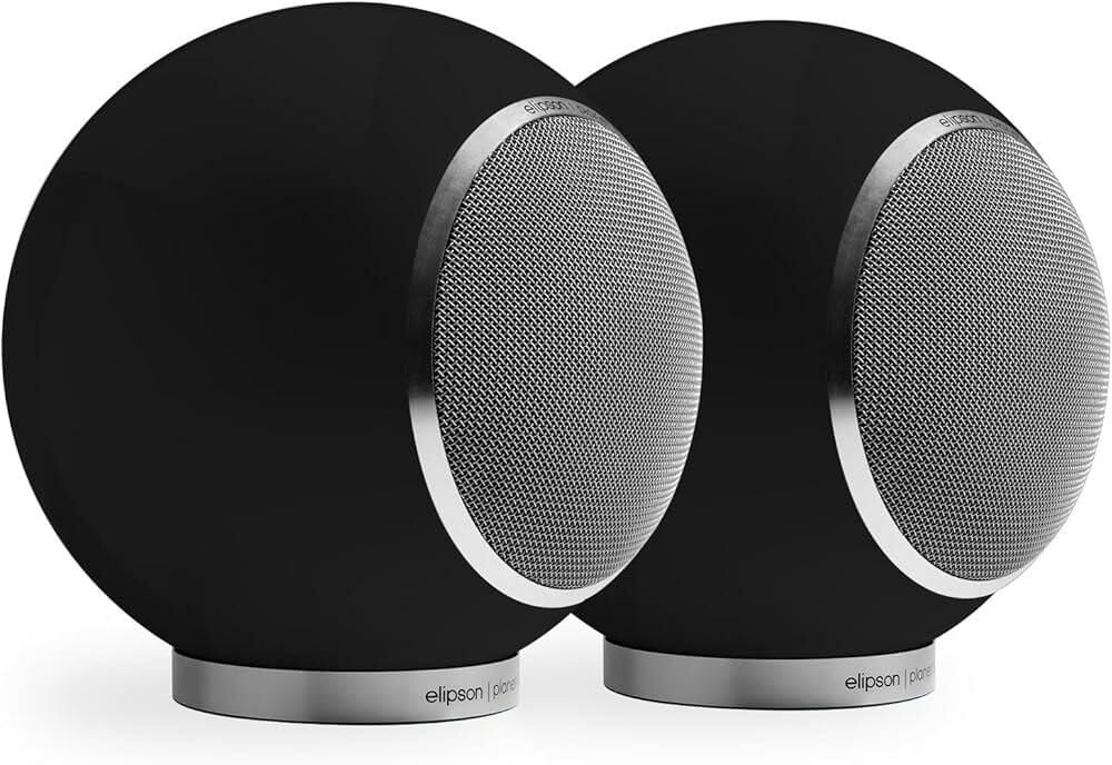 Elipson Planet L Raf Tipi Hoparlör Çift Parlak Siyah