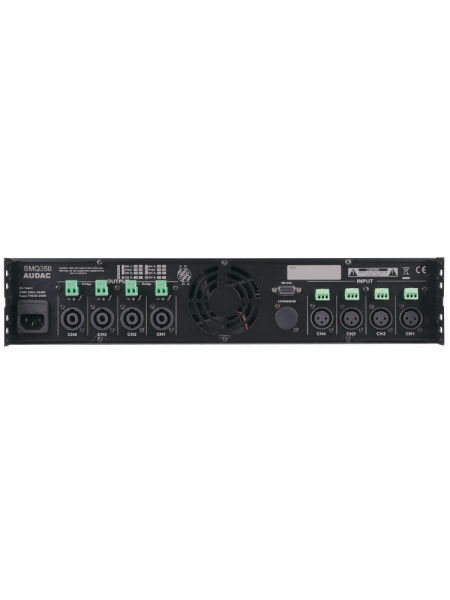 Audac SMQ350 Dört Kanallı Güç Amplifikatörü 4 x 350W