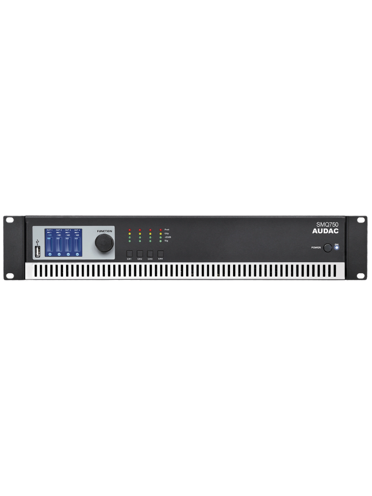 Audac SMQ750 Dört Kanallı Güç Amplifikatörü 4 x 750W
