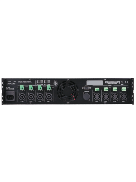 Audac SMQ750 Dört Kanallı Güç Amplifikatörü 4 x 750W