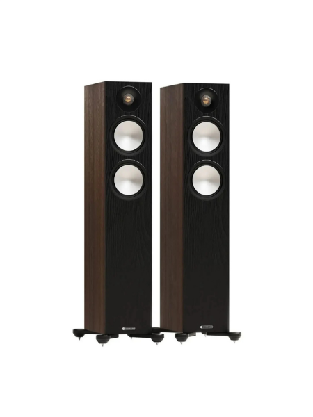 Monitor Audio Bronze 300 7G Kule Tipi Hoparlör Çift Walnut