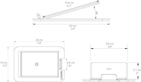 Kanto S4 Masa üstü Hoparlör Sehpası Orta Boy Siyah