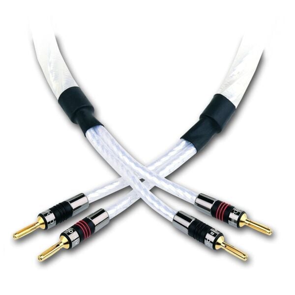 QED QE-1484 Genesis Silver Spiral Hoparlör Kablosu 2x3mt