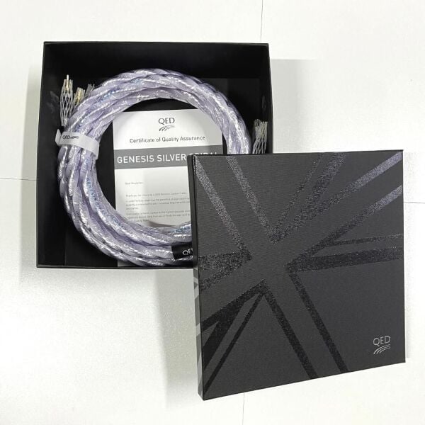 QED QE-1484 Genesis Silver Spiral Hoparlör Kablosu 2x3mt