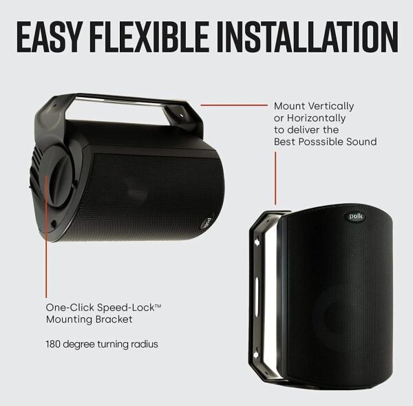 Polk Audio Atrium-8 SDI İç ve Dış Mekan Hoparlör Çift Siyah