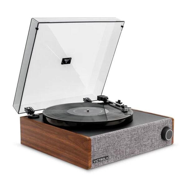 Victrola Eastwood Bluetooth'lu Hoparlörlü Pikap Walnut