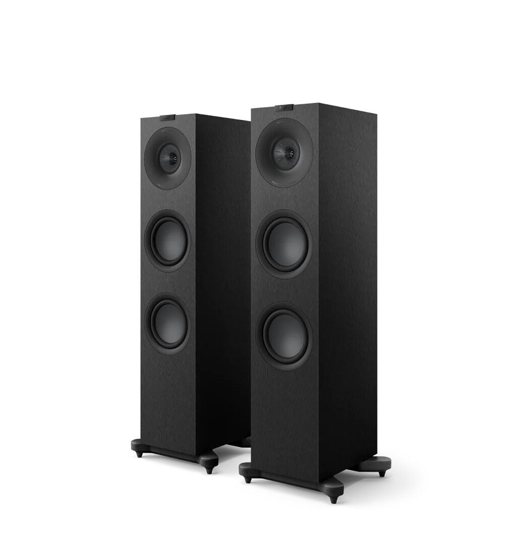 Kef Q7 Meta Kule Tipi Hoparlör Çift Saten Siyah