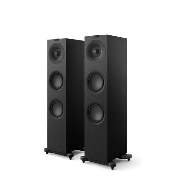Kef Q7 Meta Kule Tipi Hoparlör Çift Saten Siyah