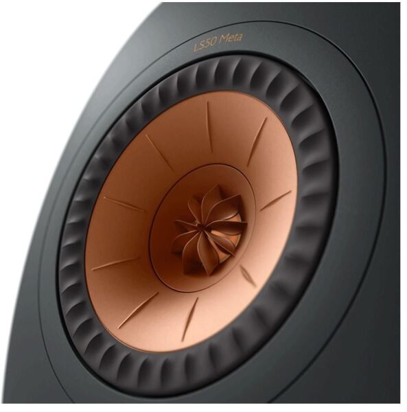 KEF LS50 Meta Raf Tipi HiFi Pasif Hoparlör Çift Karbon Siyah