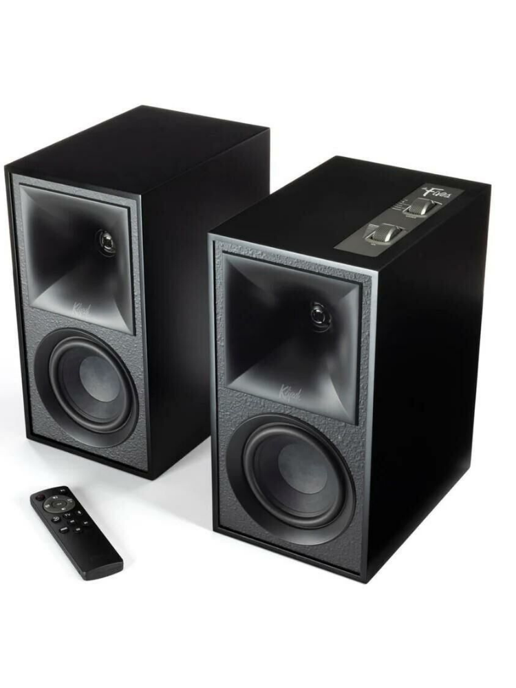 Klipsch The Fives - Heritage Serisi Bluetooth Aktif Monitör Hoparlör Çift Mat Siyah
