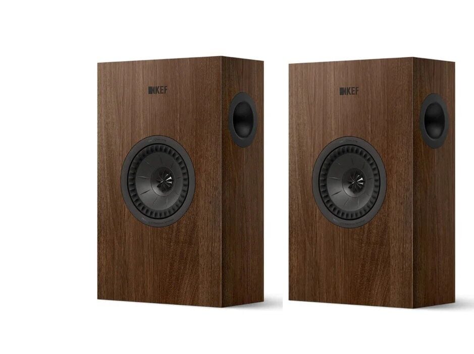 Kef Q4 Meta On-Wall Hoparlör Çift Ceviz
