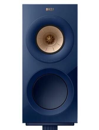 KEF R3 Meta Raf Tipi Hi-Fi Pasif Hoparlör - Çift -Parlak Mavi