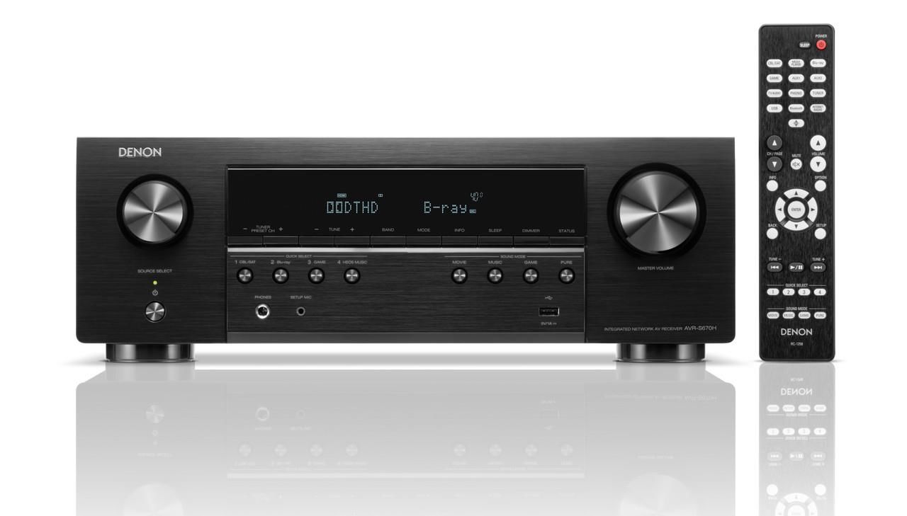 Denon AVR-S670H 5.2 Kanal 8K AV Alıcısı | Çok Kanallı Sinema