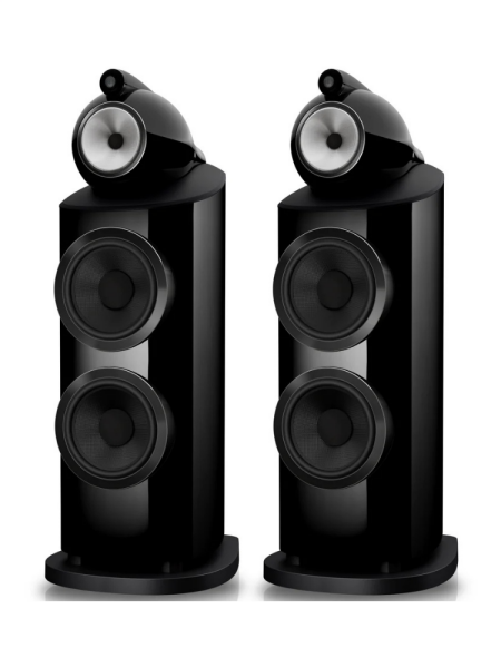 Bowers & Wilkins 801 D5 Kule Tipi Hoparlör Çift Light Walnut