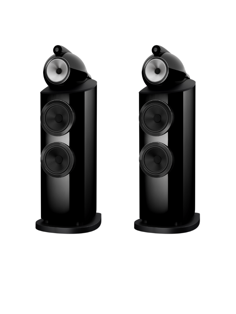Bowers & Wilkins 802 D5 Kule Tipi Hoparlör Çift Piano Black