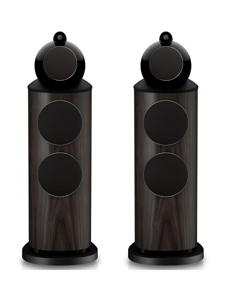 Bowers & Wilkins 802 D5 Kule Tipi Hoparlör Çift Dark Walnut