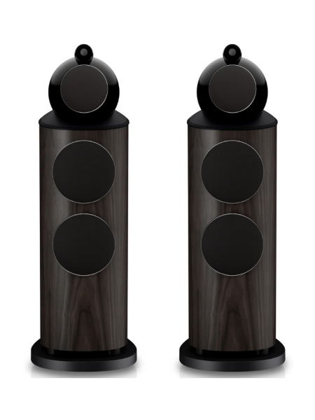 Bowers & Wilkins 802 D5 Kule Tipi Hoparlör Çift Dark Walnut