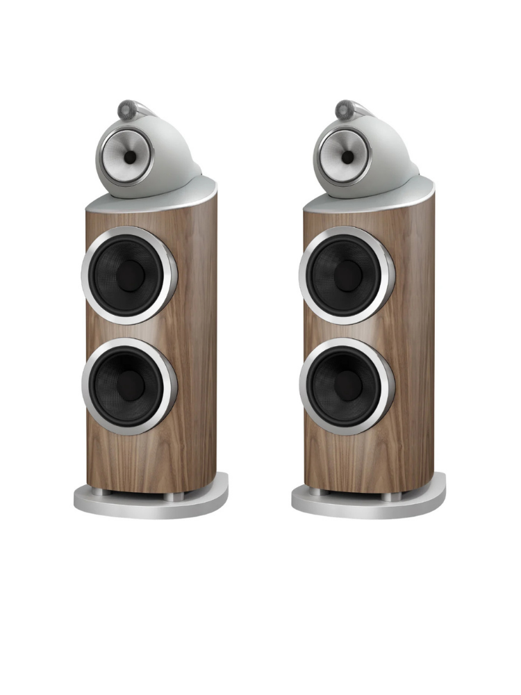 Bowers & Wilkins 801 D5 Kule Tipi Hoparlör Çift Light Walnut