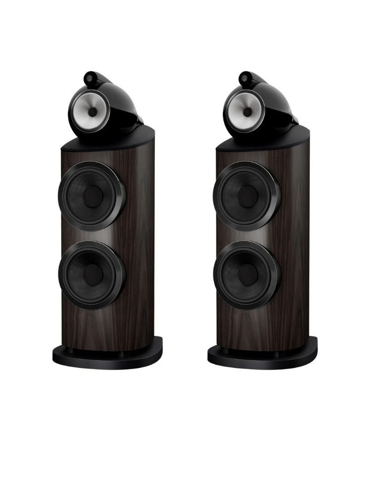 Bowers & Wilkins 801 D5 Kule Tipi Hoparlör Çift Dark Walnut