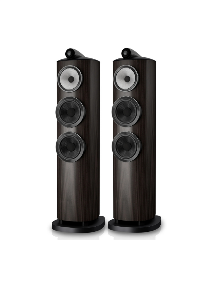 Bowers & Wilkins 804 D5 Kule Tipi Hoparlör Çift Dark Walnut
