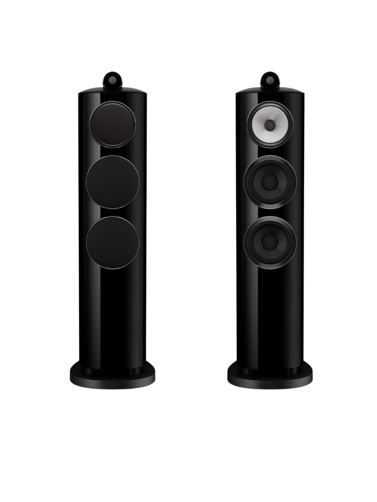 Bowers & Wilkins 804 D5 Kule Tipi Hoparlör Çift Piano Black