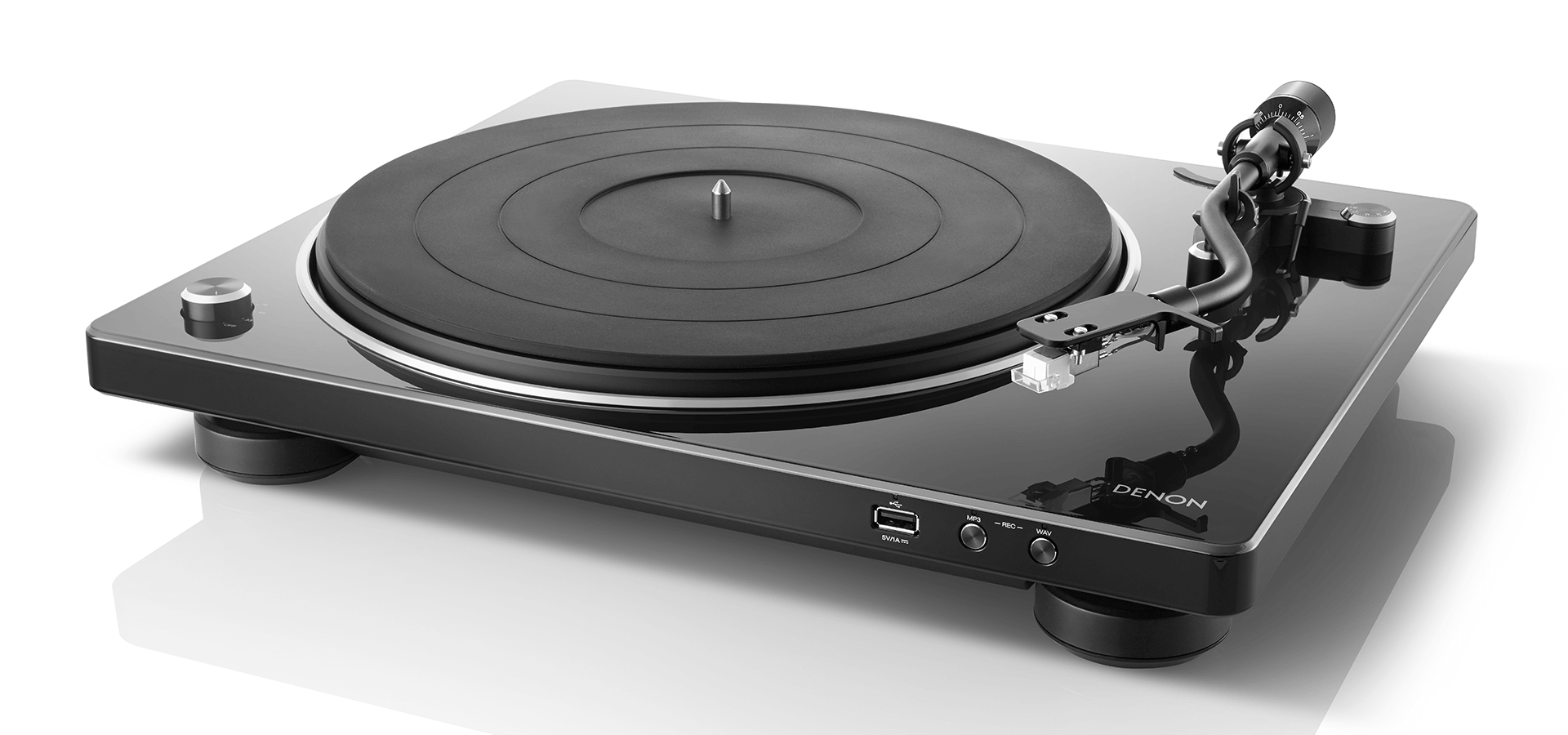 Denon DP-450USB Pilak Çalar Siyah