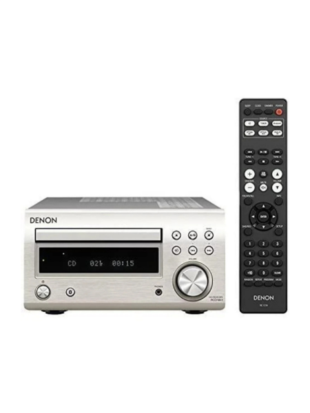 Denon RCD M 41 Micro HiFi CD&Bluetooth Receiver Silver